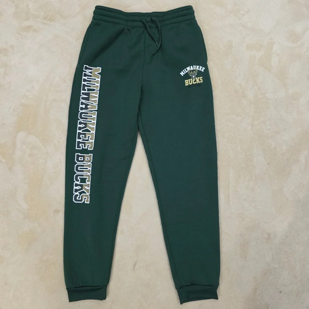 Milwaukee Bucks #34 Antetokounmpo Boy's XL Sweats & T-Shirt Set Green